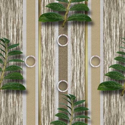 DWELLSINDIA Floral & Botanical Multicolor Wallpaper