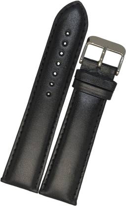 SuruRetail Plain Padded Ogive Tip D6141 20 mm Genuine Leather Watch Strap