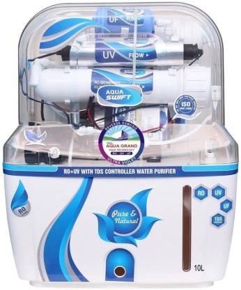 Grand plus BLUE SWIFT 10 L RO + UV + UF + TDS Water Purifier