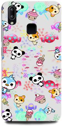 ORBIQE Back Cover for Vivo Y91 1811 NEON TRAP BOY, PANDA, GALAXY, GAME OVER
