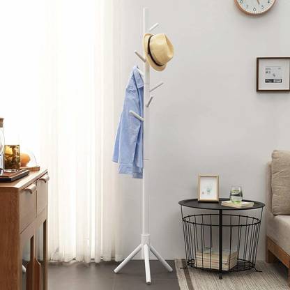 Naayaab Craft Wooden Coat Rack Free Standing with 7 Hooks|Tree Coat Rack Stand Coat|Hanger Stand|for Coats, Hats, Scarves, Clothes, and Handbags Bamboo Coat and Umbrella Stand