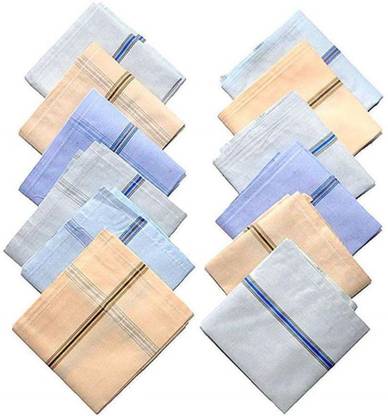 NIFTER Pure Cotton Light Color handkerchief for men ["Multicolor"] Handkerchief ["Multicolur"] Handkerchief