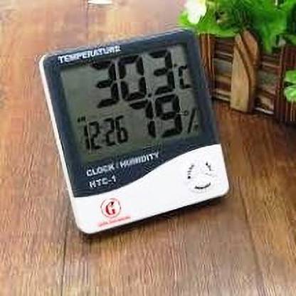 Globe Instruments HTC-1 Hydrometer/Hygrometer Digital Temperature, Clock and Humidity Indicator Hydrometer