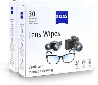 ZEISS Pre-Moistened Lens Cleaning Wipes  Lens Cleaner
