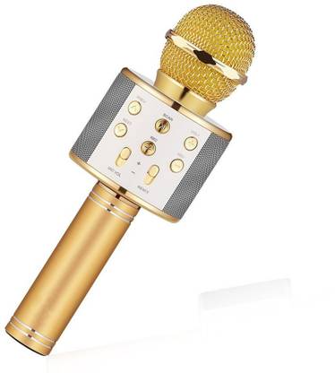 Paramits Advance Handheld Wireless Singing Mike Multi-function Bluetooth Karaoke Mic With Microphone Speaker For All Smart Phones iOS/Android, Wireless Microphone Microphone