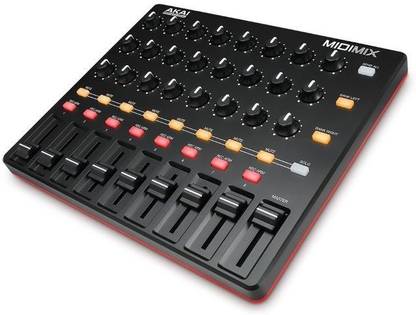 AKAI Professional MIDIMix |Portable, Fully-Assignable MIDI Mixing Desk & DAW Controller Featuring 1 to 1 Mapping With Ableton Live MIDIMix |Portable, Fully-Assignable MIDI Mixing Desk & DAW Controller Featuring 1 to 1 Mapping With Ableton Live Analog Portable Keyboard