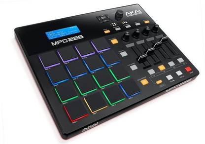 AKAI Professional MPD226 |16-Pad USB/MIDI Pad Controller with RBG MPC Pads, Production-Ready Controls and Production Software Package Included MPD226 |16-Pad USB/MIDI Pad Controller with RBG MPC Pads, Production-Ready Controls and Production Software Package Included Analog Portable Keyboard