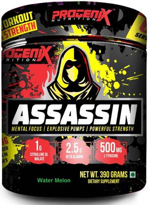 Progenix ASSASSIN PRE WORKOUT WITH EAA (ESSENTIAL AMINO ACIDS) & NITRIC OXIDE&MUSCLE GROWTH EAA (Essential Amino Acids)