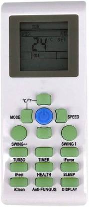 Ehop Compatible Remote Control for Air Conditioner : YKR-P-002E,YKR-P-003E VIDEOCON Remote Controller