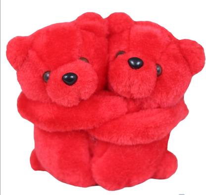 Tickles 2 Pcs Hugging Teddy Bear Soft Stuffed Plush Toy For kids Baby Girls Birthday Gifts Valentine's Day Decoration - 18 cm