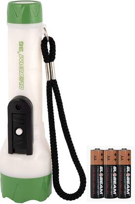 GLOBEAM 36 Radium Torchlight with Radium Feature as it Shining in Dark, Unique Design, Attractive Body and Operate with 2 AA Size Battery (Battery are Included) Torch