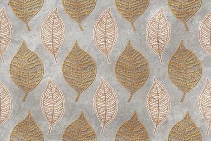 DWELLSINDIA Floral & Botanical Brown Wallpaper