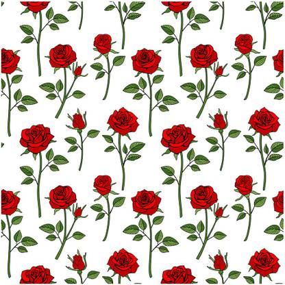 BPDESIGNSOLUTION Floral & Botanical Multicolor Wallpaper