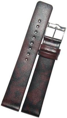 Surufashion Plain Texture Slim D6171 20 mm Genuine Leather Watch Strap