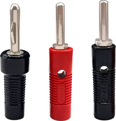 DIY Crafts Audio Speaker Wire Cable Banana Plugs Terminal Connectors RED and Black 4mm Banana plugs Wire Connector