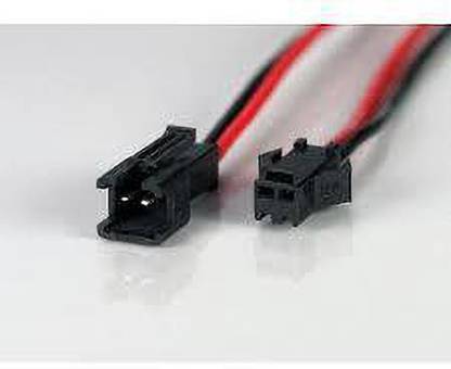 Shelfkey CONNECTOR 2 PIN MALE AND FEMALE SK-2-PIN-CONNECTOR-MALE+FEMALE(PACK OF 10) CONNECTOR Wire Connector