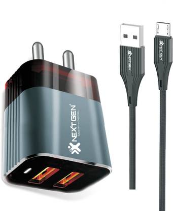 NEXTGEN 5 W 3.4 A Multi-pin Wall Charger for Mobile with Detachable Cable