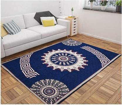 LR Decor Multicolor Velvet Carpet