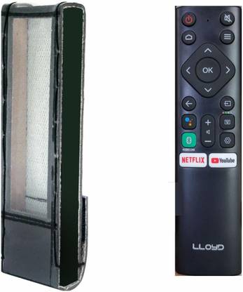 LUNAGARIYA Flip Cover for Protective Cover for Lloyd Smart led tv Remote Control, PU Leather Cover Holder
