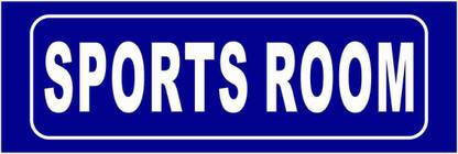 madhusigns Blue color 3mm Form sheet - Sports Room School Signboard (12" X 3") Emergency Sign