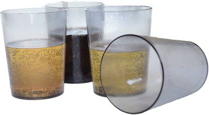 Sohna (Pack of 6) UNBREAKABLE MATTE FINISH SMOKE GLASS Glass Set Water/Juice Glass