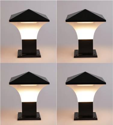 Online Generation Outdoor Gate Light, Lights for Boundary Pillar Lamp T (Pack of 4 @ , Gate Light Outdoor Lamp