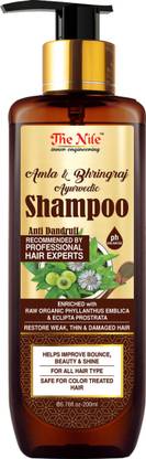 The Nile Amla And Bhringraj Ayurvedic Shampoo Enriched With Raw Organic Phylanthus Emblica and Eclipta Prostrata (200 ML)