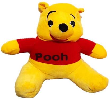 Unnati collection Toys Pooh teddy bear soft toy for kids Stuffed Cute Pooh Yellow Cartoon.No.2  - 28 cm