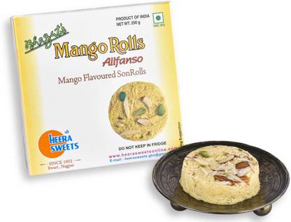 Bhagat's Heera Sweets Mango Flavored SonRolls Mithai Box