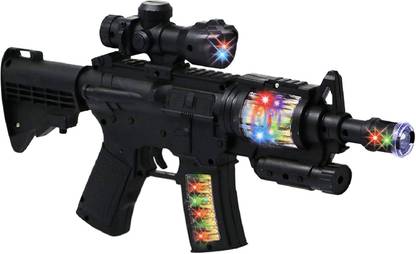Aseenaa Sub Machine Toy Gun with Sound and Light for Kids Toy | LED Lights, Sound and Shaking Feature Guns Toys | Toy Gun for Kids and Children Guns & Darts
