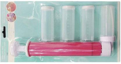 noble foods Manual Airbrush for Cake Glitter Decorating Tools, Durable and Easy to Clean DIY Cake Airbrush makeup kit with 4 Pcs Vial, Airbrush pump for Cakes, Cupcakes and Desserts Decorating Airbrush