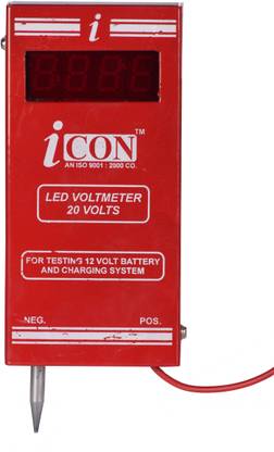 ICON LEDVOLTMETER20V Digital Battery Tester