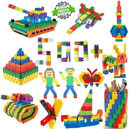 TechHark 500+ PCS Creative Bullets Shaped Stem Building Blocks Toy Set For Kids