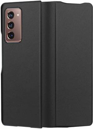 Midkart Flip Cover for Samsung Galaxy Z Fold 2 Leather Case, with Hinge Protection Scratch-Resistant Protective Cover