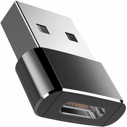 GO SHOPS Black USB Type C Female to USB Male Adapter - USB C to USB A Connector, Works with Laptops,Chargers,and More Devices with Standard USB A Interface Phone Converter