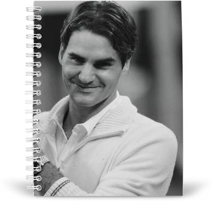 HeartInk Roger Federer A5 Notebook Ruled 100 Pages