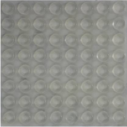 Volo Round Self Adhesive Silicone Bumper, Circular Dots Cabinet Safety Stoppers for Drawer with Mute Buffer( Pack of 64 pcs) Floor Mounted Door Stopper