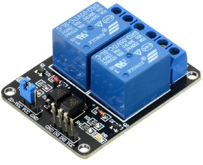 Diycart 5V 2 Channel Relay Module for Arduino and Raspberry Low Level Trigger Electronic Components Electronic Hobby Kit