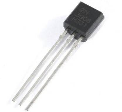 TechInfo 3906 / 2N3906 BJT Bipolar Single PNP type Transistor (PACK OF 10) Electronic Components Electronic Hobby Kit