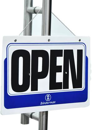 Open Close Sign Board 3D Poster
