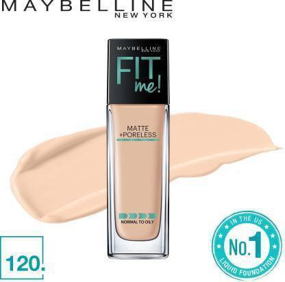 MAYBELLINE NEW YORK Fit Me Matte+Poreless Liquid Foundation Classic Ivory-120 Foundation
