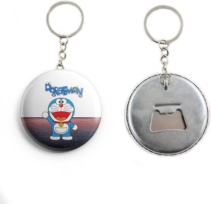 AVI Metal Keychain Multicolor Children's Doraemon cartoon character japanese cat R7002172 Key Chain