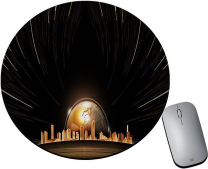 BLISSart Mousepad For Laptops Computer Gaming Mouse Pad HD Printed-Metallic Globe Mousepad