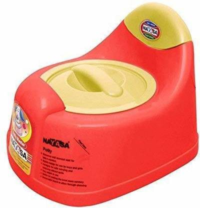 नेफी POTTY SEAT High Back Support IN RED COLOR पॉटी सीट