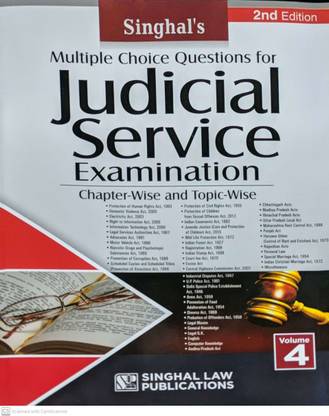 Mcq Questions Of Judicial Service Vol-4 2nd Edition