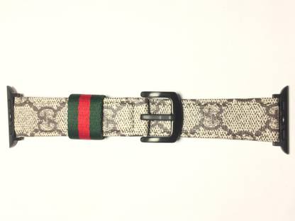 MobilePlanet APPLE WATCH STRAP BAND LV GUCCHI LEATHER BAND COMPATIBLE WITH APPLE WATCH SERIES 6/5/4/3/2/1 ATRACTIVE COLOURS 38MM40MM -LV #7 Smart Watch Strap