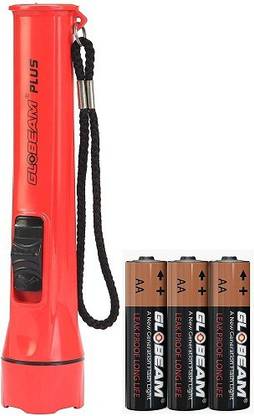 GLOBEAM Plus SMD 3 AA Size Battery Operated Torchlight. 0.75 W LED Torch with Ultra Bright Light Torch