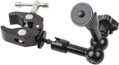SHOPEE 7 Inch Adjustable Articulating Friction Magic Arm with Large Metal Camera Clamp for DSLR Camera Rig, Tripod, Photography Studio, LCD/DV Monitor, Microphone Tripod Ball Head