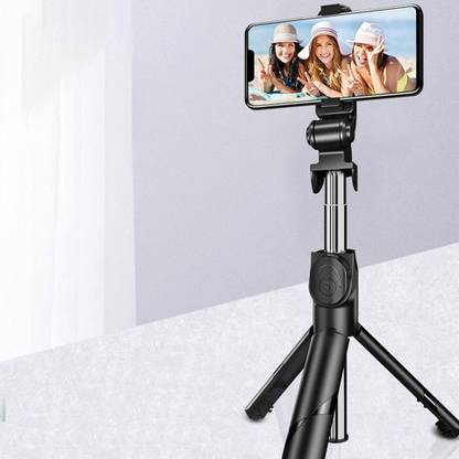 ftcome New XT-02 Selfie Stick, Extendable Selfie Stick with Tripod Stand and Detachable Wireless Bluetooth Remote, Ultra Compact Selfie Stick for Mobile Tripod Tripod, Tripod Kit, Monopod, Monopod Kit, Tripod Ball Head, Tripod Bracket, Tripod Clamp