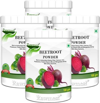 Rawmest Pure Ayurvadic Beetroot Powder| High Source Of Dietry Fiber| High In Calcium & Iron